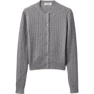 MIU MIU Кашемировый свитер Women's Gray White