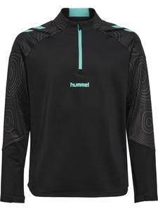 Hummel Детская толстовка Hmlblaze с застежкой-молнией до середины груди, черно-синяя