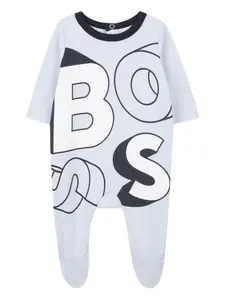 Пижама с графичным принтом BOSS Kidswear, синий