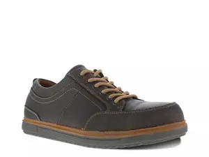 Florsheim Work Gridley Steel Toe Work Oxford, темно-коричневые