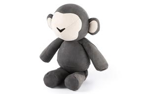 Сердечный обезьянка, милые плюшевые куклы обезьянки My Only Friend, темно-серый