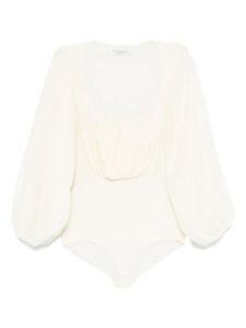 Боди с драпировкой Philosophy Di Lorenzo Serafini, нейтральный