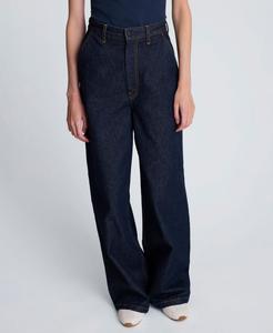 Женские джинсы с широкими штанинами Kenneth Cole, Dark Indigo Wash