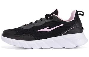 Кроссовки женские низкие розовый Erke, цвет Solid black/pink diamond color