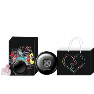 Электробритва FS891 с роторными лезвиями, полностью моющаяся, портативная, миниатюрная в виде летающей тарелки FLYCO, fs891 черный серый love bear box