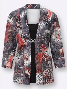 WITT WEIDEN Футболка 2-в-1 с красным узором