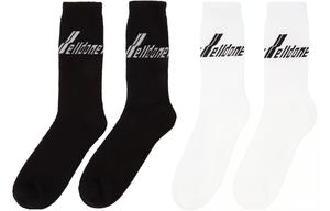 Низкие носки унисекс 2 пары WE11DONE, белый