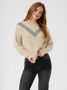 Свитер Elina с узором шеврон KAFFE, Grey/Multi