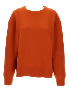 Свитер в рубчик с круглым вырезом Extreme Cashmere, оранжевый