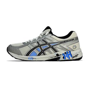 Мужские кроссовки для бега Gel Contend 4 с амортизацией, устойчивые к истиранию, дышащие, низкие ASICS, слоновая кость