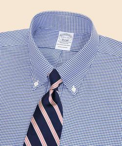 Рубашка Brooks Brothers Explorer из хлопковой смеси в клетку, стандартный крой.
