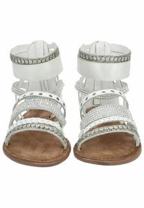 Сандалии с манжетой на щиколотке Lazamani, белый