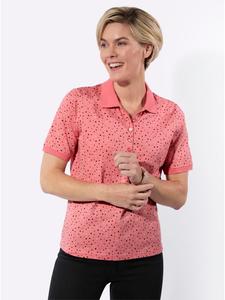 Рубашка-поло в горошек цвета фламинго и темно-красного цвета WITT WEIDEN