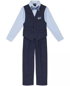 Комплект жилета из твила в полоску для мальчиков для малышей Nautica, синий