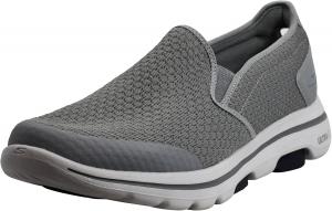 Мужские кроссовки Skechers Gowalk 5 - эластичные слипоны для спорта и повседневной носки, синий/серый/светло-серый