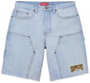 Джинсовые шорты Supreme Cutoff Double Knee Denim Painter Short, синий