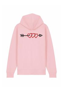 Толстовка на молнии ARROW BACK EMBROIDERY Mira Paris, розовый