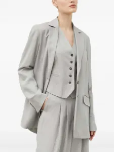 Топ без рукавов на пуговицах Herskind, серый