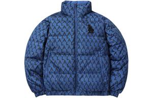 Пуховик Old Flower унисекс синий Mlb