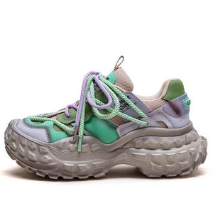 Низкие массивные кроссовки женские MATA, Yellow