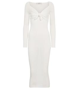 Платье миди Valentino из джерси Valentino, Avorio