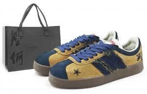 Adidas Кроссовки для скейтбординга VL COURT 2.0 с амортизацией, износостойкие, низкие, сине-коричневые