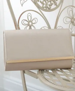 Сумочка-клатч коробчатой формы идеально подходит для свадеб, встреч выпускников и вечеринок Pourvous, цвет Silver