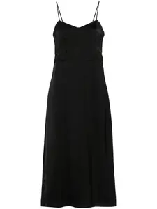 Атласное платье-комбинация Fabiana Filippi, черный