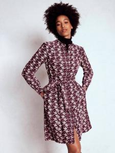 Платье из вельвета Bre Bird Boden, Cherry/Swallow