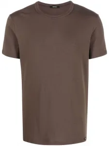 Футболка с круглым вырезом Tom Ford, коричневый