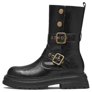 Женские ботинки на каблуке 4,5 см AGSDON, черный