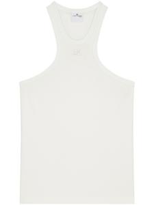 Courrèges топ из джерси, белый