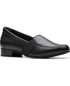 Женские лоферы Juliet Beat без шнурков Clarks, Black Leather