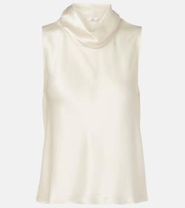 Бархатная сатиновая майка Leset, Creme