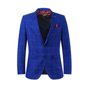 Строгий приталенный блейзер в клетку Elie Balleh, Royal