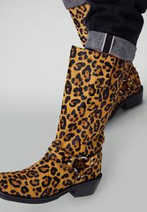 Сапоги BIKER AUS MIT LEOPRINT sacha, коричневый