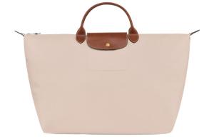 LONGCHAMP Сумка Le Pliage Canvas с кожаной отделкой, Beige