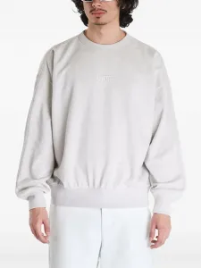 Хлопковая толстовка Vans, серый