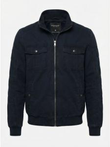 KOROSHI Легкая короткая хлопковая куртка синего цвета