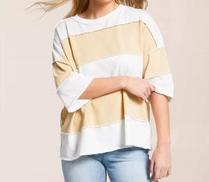 Мэдди футболка в цвете айвори комбо Free People, слоновая кость