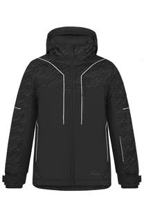 Лыжная куртка WINTERWASSERDICHTE THERMOJACKE MIT ABNEHMBARER KAPUZE normani Outdoor Sports, черный