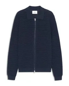 Свитер с длинными рукавами и застежкой-молнией Gustav Nn07, синий