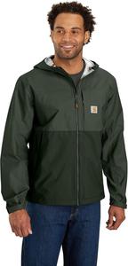 Carhartt мужская куртка Storm Defender Relaxed Fit легкая складывающаяся, Forestry Green/Dark Forestry Green