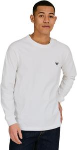 Мужская длинная футболка Hanes H8-X401, с длинным рукавом, круглым вырезом, белый