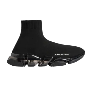 Кроссовки Balenciaga Wmns Speed 2.0 Sneaker 'Full Clear Sole - Black', черный