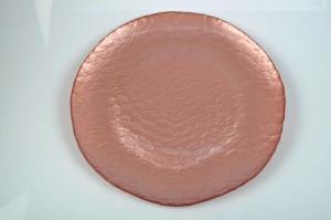 Стеклянная тарелка Novel, розовый