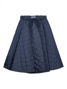 Стеганая юбка миди Prada, синий