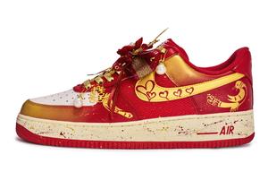 Nike Air Force 1 Walking Planet, Double Magpie Brings Joy низкие кроссовки для скейтбординга Unisex красный белый золотой