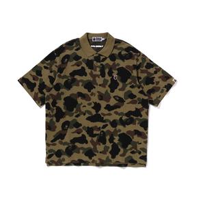 Футболка-поло с короткими рукавами A BATHING APE, хаки
