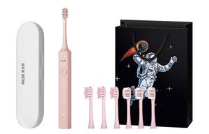 Электрическая зубная щетка Soundwave вибрация мягкие и тонкие набор для студентов и пар AUX, розовый
